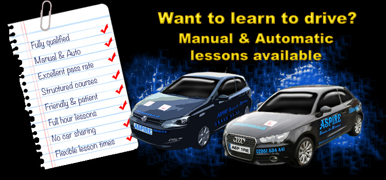 get driving lessons Wisbech with Aspire School of Motoring
